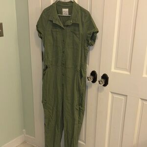 Celebrity Pink Green Utility Jumpsuit